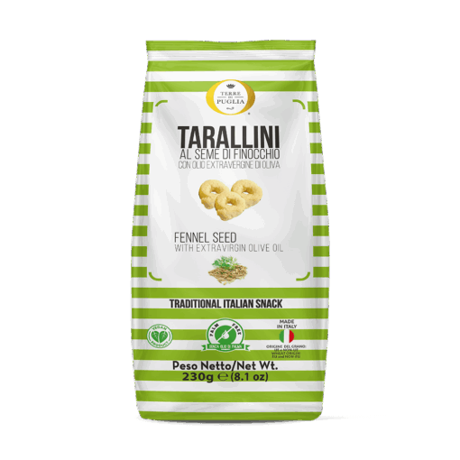 Terre di Puglia Tarallini Finocchiona 230 gram (12 per doos)