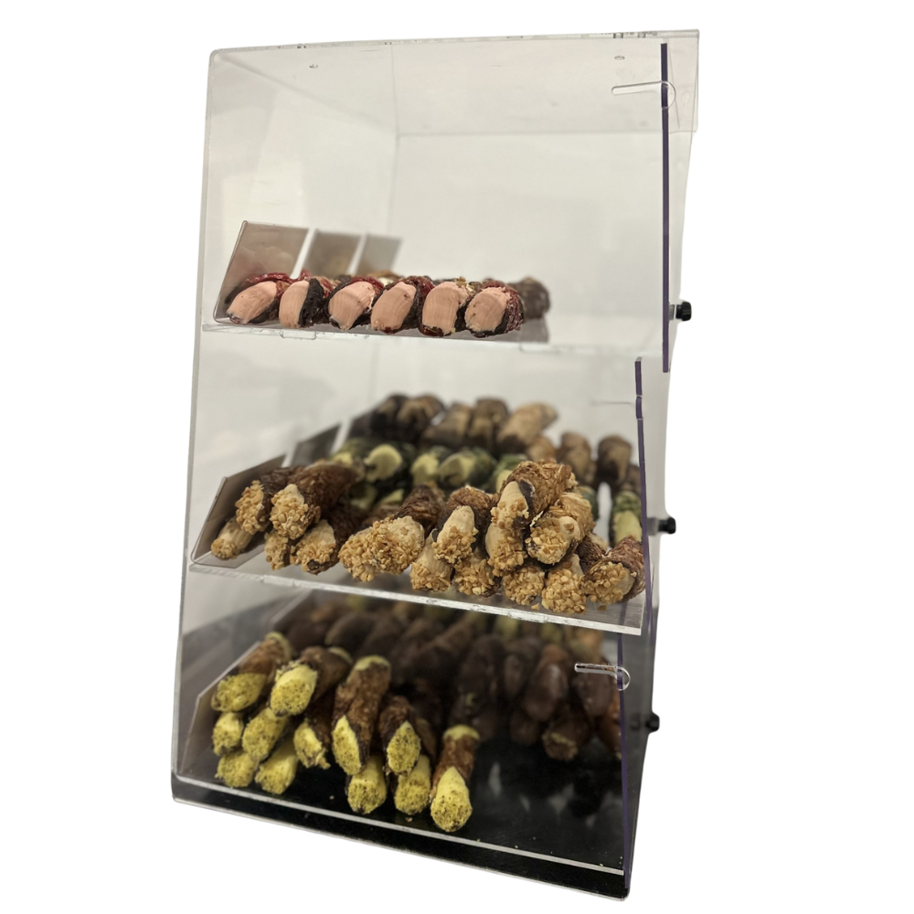 Cannoli toonbank vitrine display (300x300x450mm) - Afbeelding 5