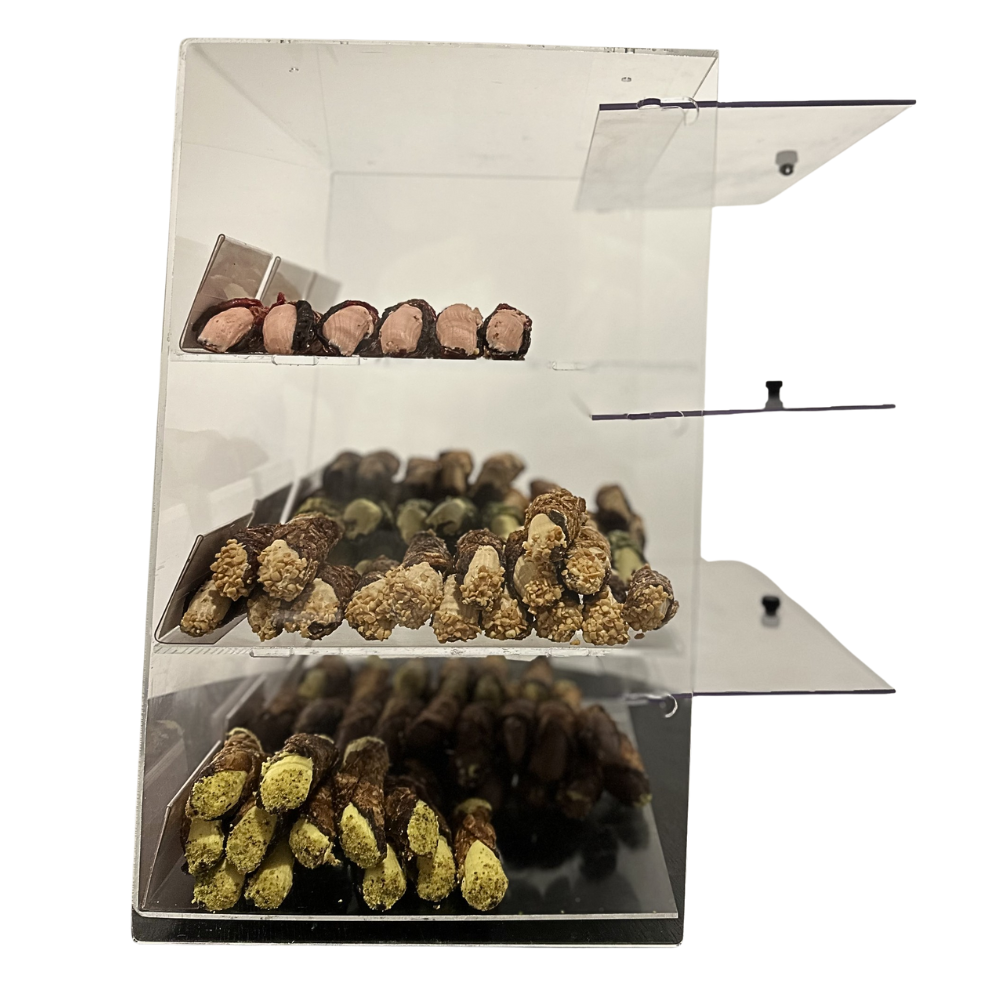 Cannoli toonbank vitrine display (300x300x450mm) - Afbeelding 2