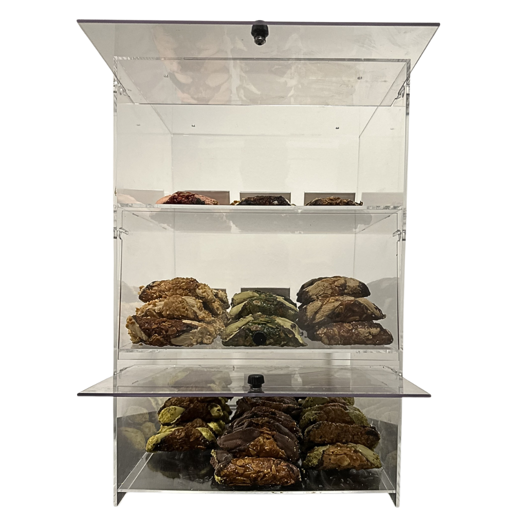 Cannoli toonbank vitrine display (300x300x450mm) - Afbeelding 3