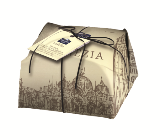Panettone hand verpakt Venezia caramel zeezout