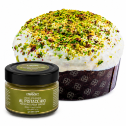 Etnadolce Panettone Pistache 500 g met pistachecrème 90 g in geschenkdoos (8 per doos)