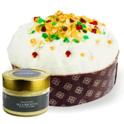 Etnadolce Panettone Cassata 500 g met ricottacrème 90 g in geschenkdoos (8 per doos)