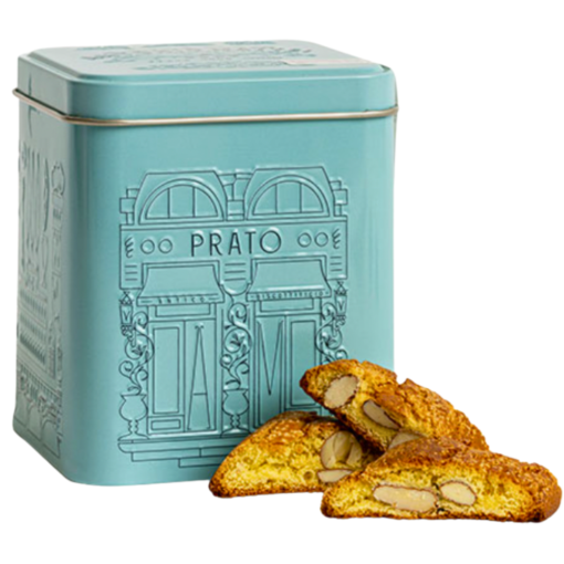 Antonio Mattei Tin Box blue 'TOSCANA' with Cantuccini 200gr (3 in een doos) (1L401A)