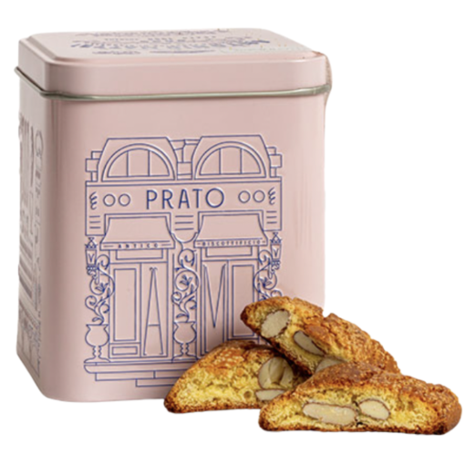 Antonio Mattei Tin Box pink 'TOSCANA' with Cantuccini 200gr (3 in een doos) (1L401R)