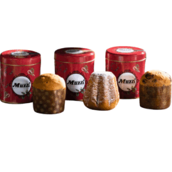 Muzzi Mignon Panettone & Pandoro in Blik – Assorti 3 soorten (12 per doos) 1040033