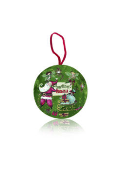 Virginia mini panettone in kerstbal 100 g (12 per doos) 48/506