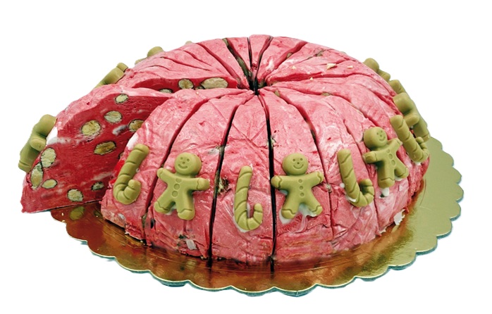 Torta Roma Torrone Natale Rossa 150gr (20 per doos)