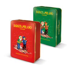 Baratti Milano display kerstblikken klein 90 g (10 per doos) 4370