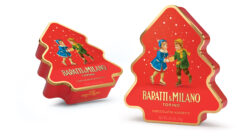 Baratti Milano kerstblik kerstboom groot +shopper 250 g (6 per doos) 4794