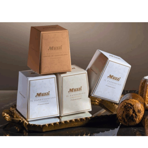Muzzi Mini Panettone met chocolade stukjes 100 g (24 per doos) 1040524 - Afbeelding 2