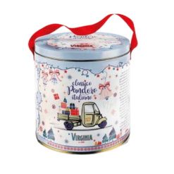 Virginia mini panettone al cioccolato in blik 100 g (12 per doos) 48/575