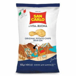 San Carlo skin-on potato chips 100 g (20 per doos) 8676