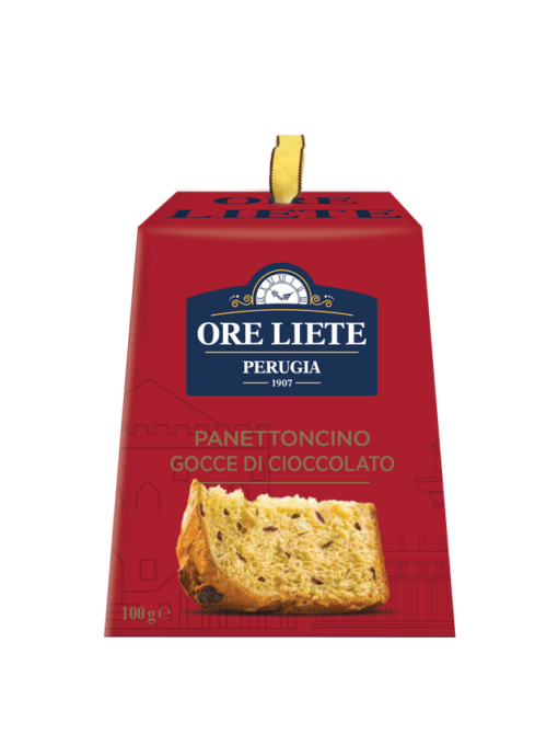 Ore liete Mini Panettone met chocolade stukjes 100 g (36 per doos) 615807
