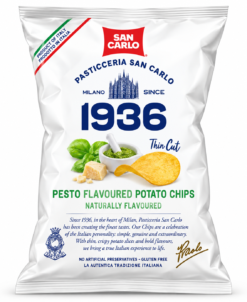San Carlo pesto flavour potato chips 100 g (20 per doos) 8669