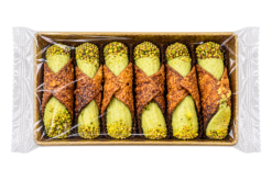 Cannoli Croccante kleinverpakking 6 stuks verpakt pistache (5 per doos)