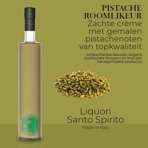 Santo Spirito creme "pistacchio" 17% vol. 500ml (6 per doos) - Afbeelding 2