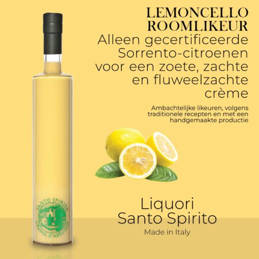 Santo Spirito creme "limone" 17% vol. 500ml (6 per doos) - Afbeelding 2