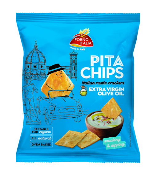Forno Italia Pita chips Olio di olive 80gr (12 per doos)