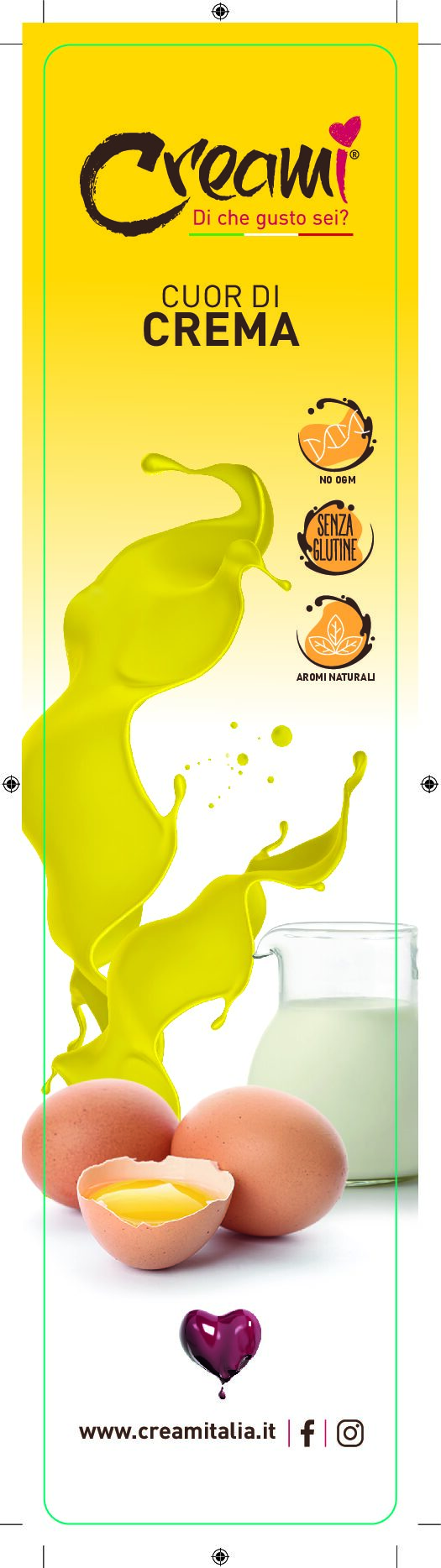 Creami dispenser vulling cuor di crema 1400ml (2 per doos)
