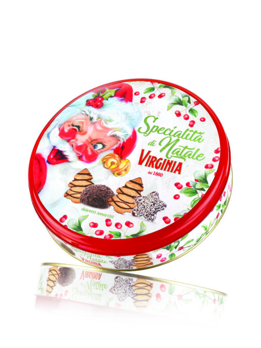 Virginia blik assorti dolcetti di Natale 260 g (6 per doos) 21/348