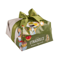 Etnadolce Panettone Pistache 750 g hand verpakt (8 per doos) 01105S