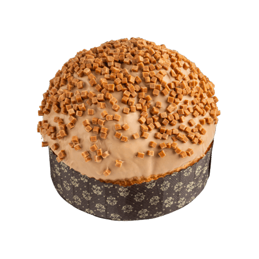 Etnadolce Panettone Vulcano e caramello salato 750 g hand verpakt (8 per doos) 01116S - Afbeelding 2