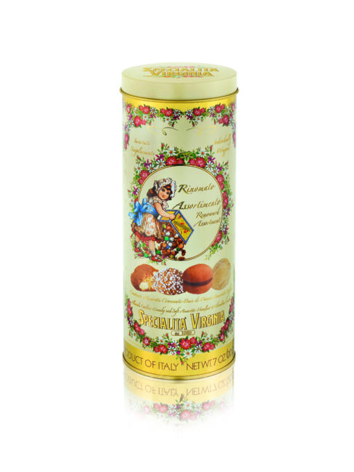 Virginia vintage cilinder blik met specialiteiten 200 g (8 per doos)