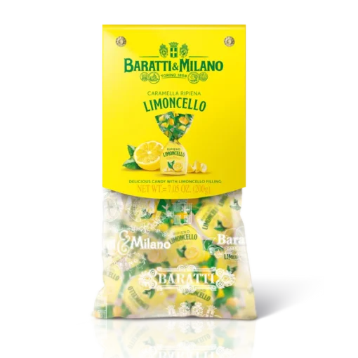 Baratti Milano Sacco caramelle gevuld met Limoncello 200 g (5 per doos)