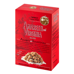 Virginia doosje met traditionele amarettini 75 g (24 per doos) 17/28